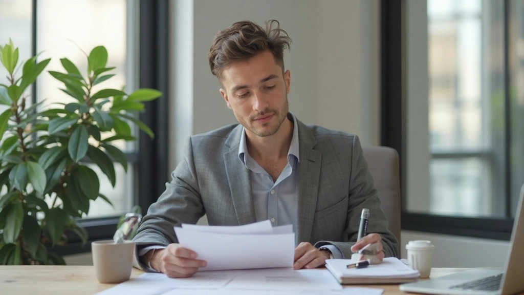 Документы со стратегией контента на столе